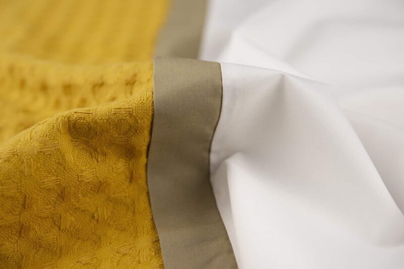 Dekbedovertrek Bari Ecru- Ambergeel - Afbeelding 3