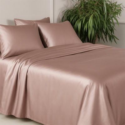 Micomodal dekbedovertrak in de kleur faia/roze