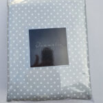 grijs beige bolletjes dekbedovertrek flanel 240x220