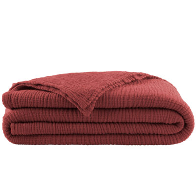 bedsprei in warme kleurtint