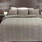 katoenen bedsprei met slangenprint