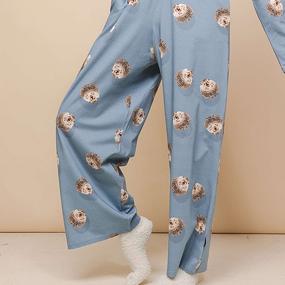 wijde broek met egeltjes