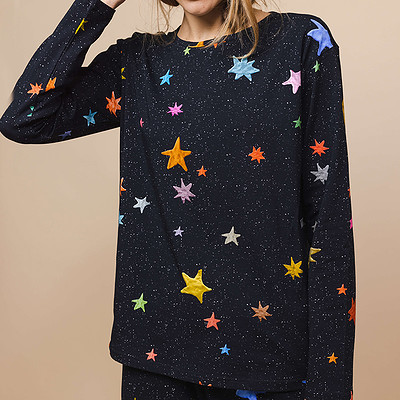 long sleeve shirt met sterren motief