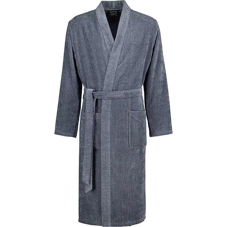 Morgenstern heren sauna badjas met capuchon van puur katoen grijs XL