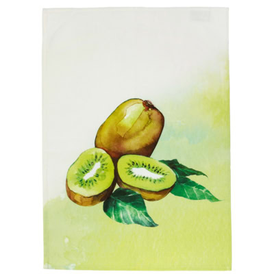 fruit theedoek met kiwi's erop