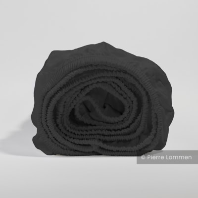 antraciet jersey hoeslaken splittopper