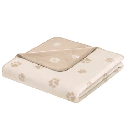 We love dogs - paws deken Beige