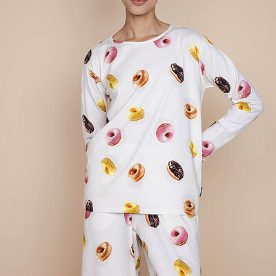vrouw in Donuts Long Sleeve T-shirt