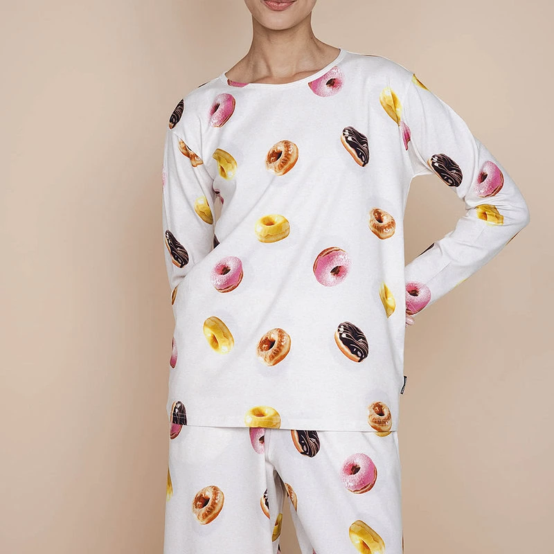 vrouw in Donuts Long Sleeve T-shirt