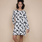 Crossword Long Sleeve Dress Dames