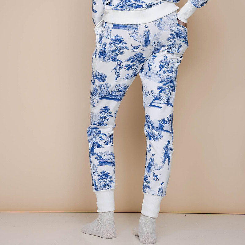 broek in Toile de Jouy print