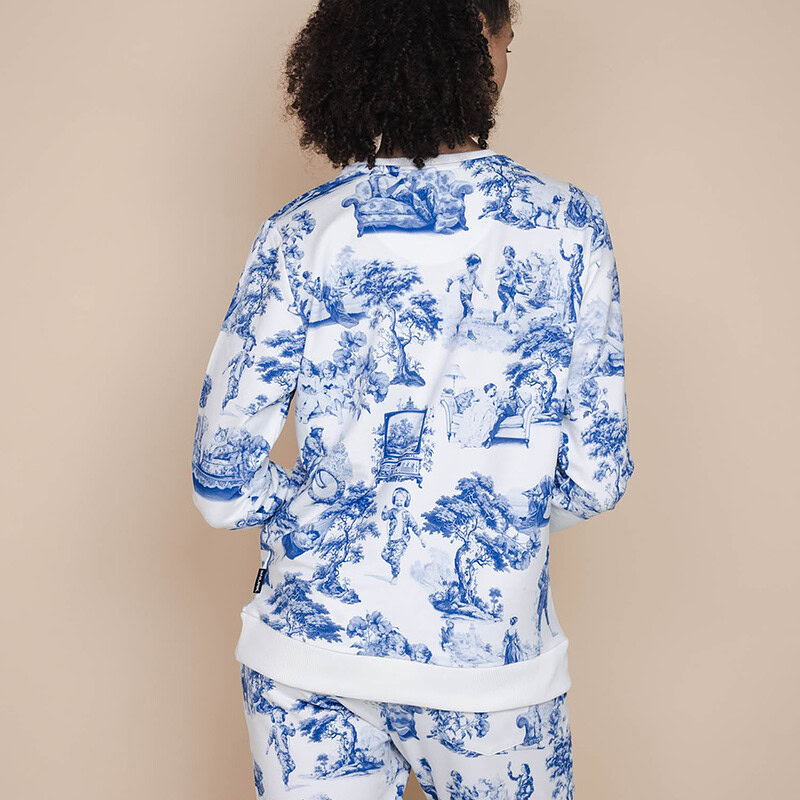 achterkant vrouw Toile De Modern Joy trui
