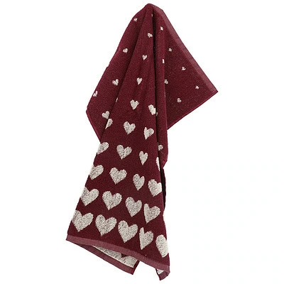 rode keukendoek hartjes