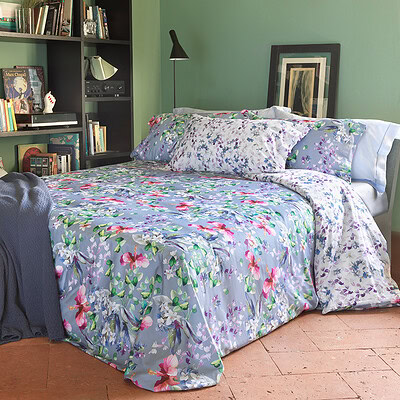 dekbedovertrek luxe uitstraling met kleurrijk bloemen patroon