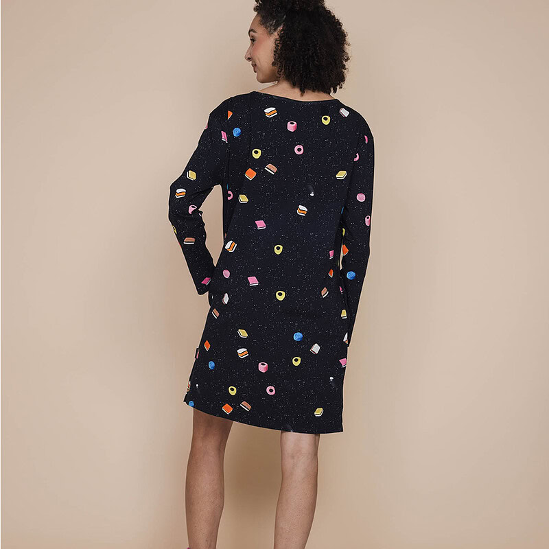 dame in Drop It Long Sleeve Dress