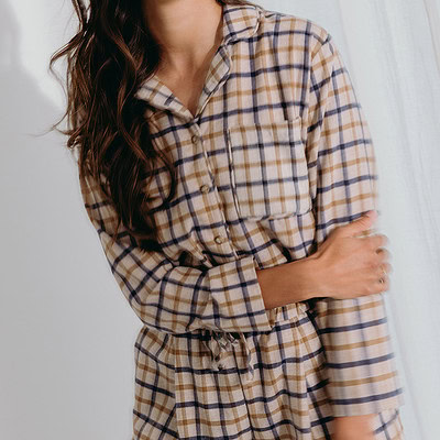ruitjes pyjama flanel