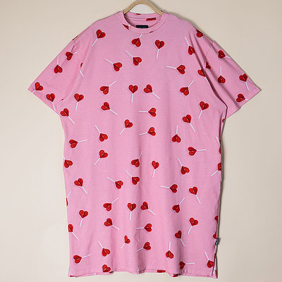Lollipop Love Relaxed Tee Dress Dames