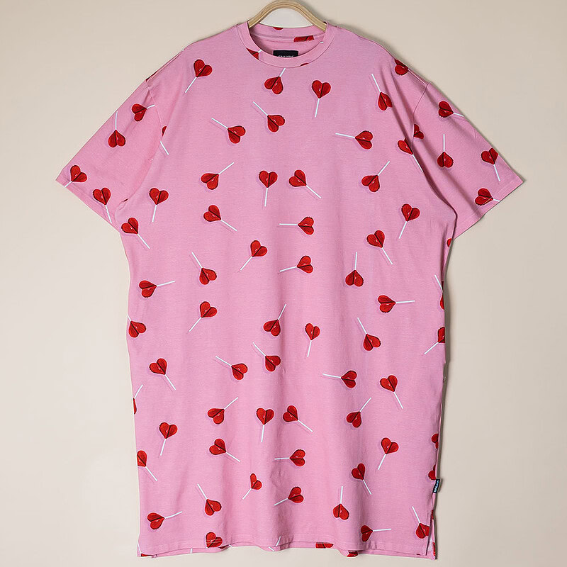 Lollipop Love Relaxed Tee Dress Dames