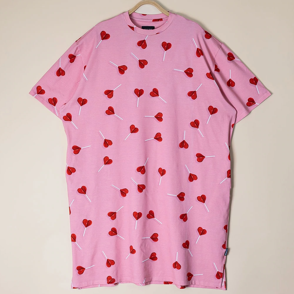 Lollipop Love Relaxed Tee Dress Dames