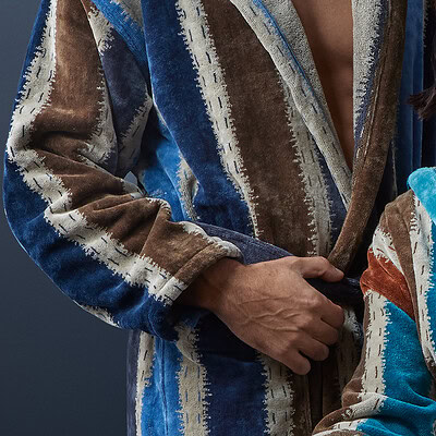 luxe badjassen heren met strepen