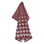 Bunzlau Castle theedoek Hearts Burgundy