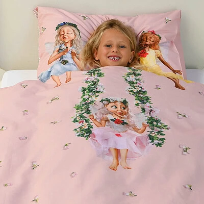 meisje in droomvlucht dekbedovertrek snurk