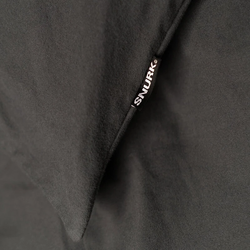 grijs flanellen dekbedovertrek snurk