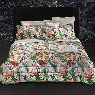 luxe merken dekbedovertrek met bloemen