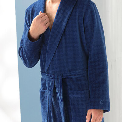 heren badjas badstof