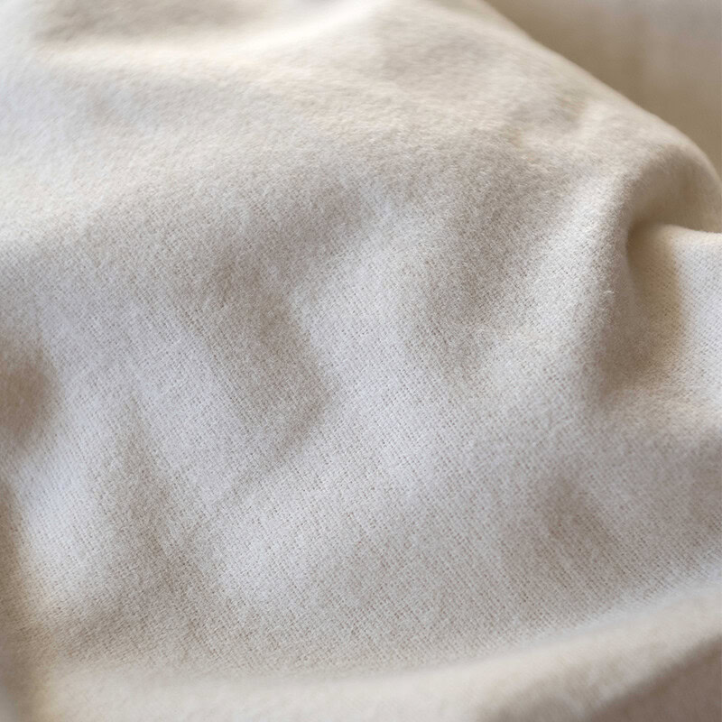 beige flanellen dekbedovertrek