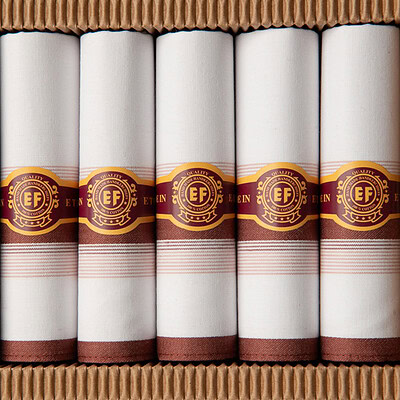 heren zakdoek 5 stuks in doosje