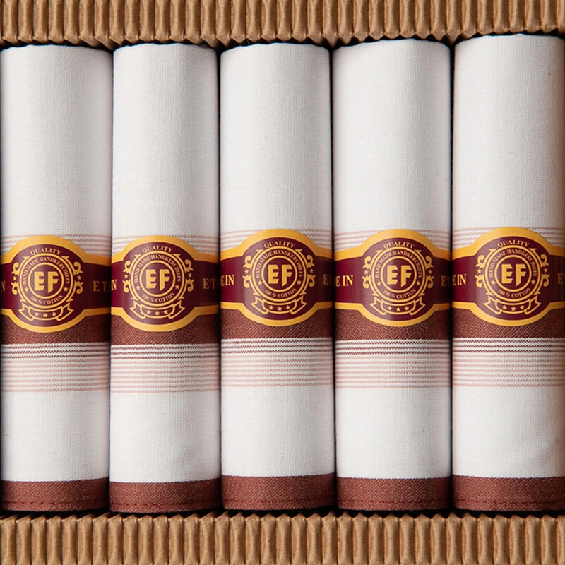 heren zakdoek 5 stuks in doosje