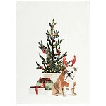 Kerst theedoek - Buldog
