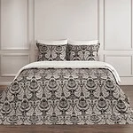 luxe dekbedovertrek dommelin paisley zwart