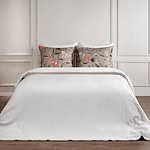 Wollen deken Beige/ Ecru