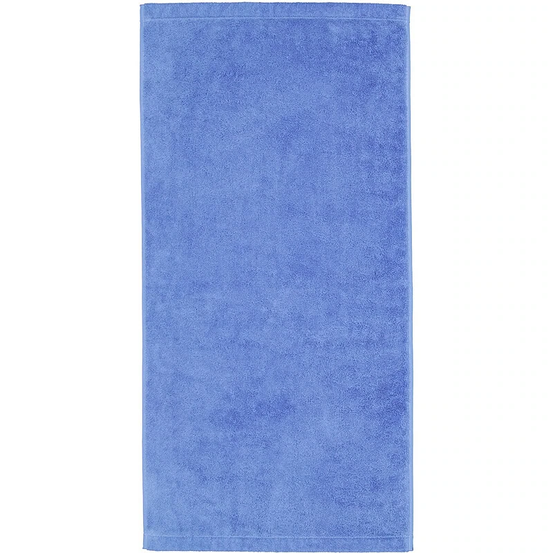 effen blauwe handdoek