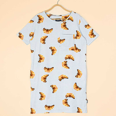 Croissants T-shirt Dress Dames