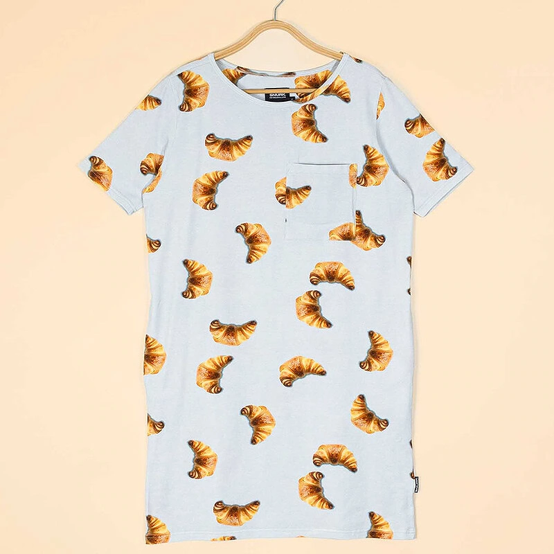 Croissants T-shirt Dress Dames