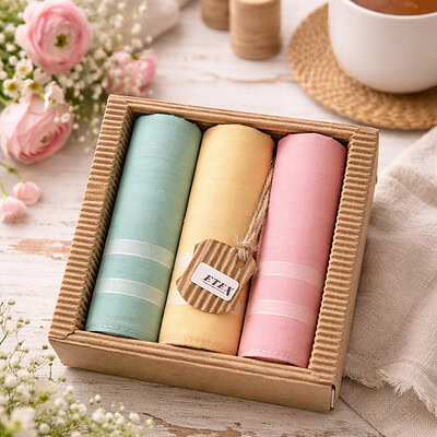 drie dames zakdoeken in kleur