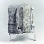 plaid dommelin grijs