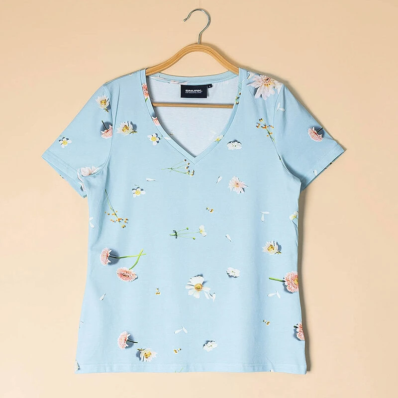 bloemen v-neck t-shirt dames