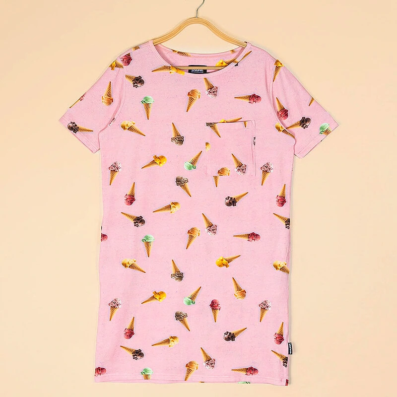 zomers jurkje 'ice Cream Cones T-shirt Dress Dames'