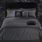 Philipp Plein Dekbedovertrek met logo - dessin Hexagon