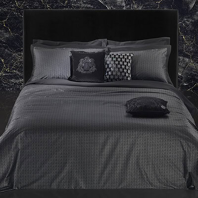 Philipp Plein Dekbedovertrek met logo - dessin Hexagon