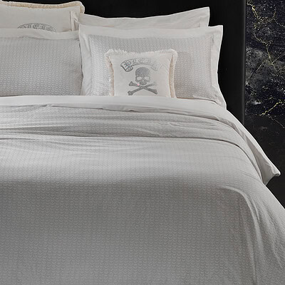 luxe dekbedovertrek philipp plein met logo's