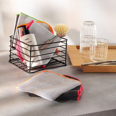 grijze vaatdoeken set