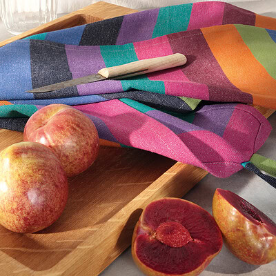 handdoekenset met strepen in kleur