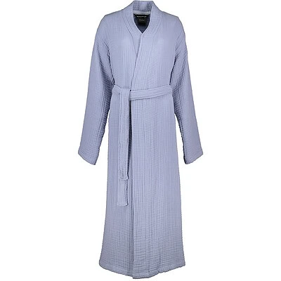 mousseline badjas pastelblauw