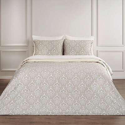 Dekbedovertrek katoen satijn - Fortuna Camel