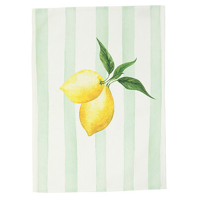 fruit theedoek met citroen